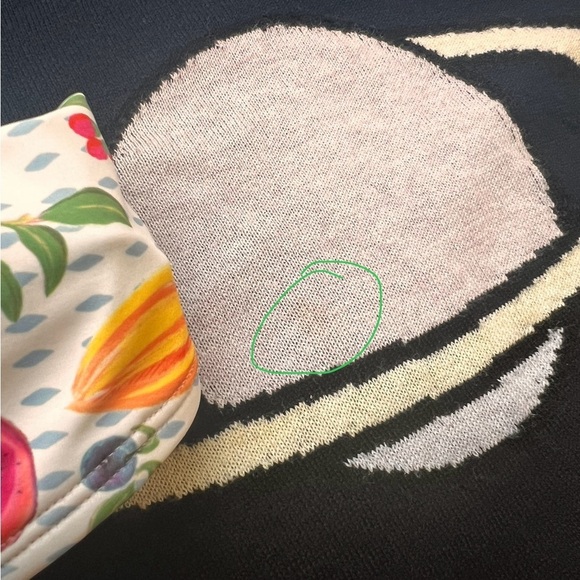 AlexaChung Blue Planet Intarsia Crew Neck Saturn Sweater - Picture 14 of 14